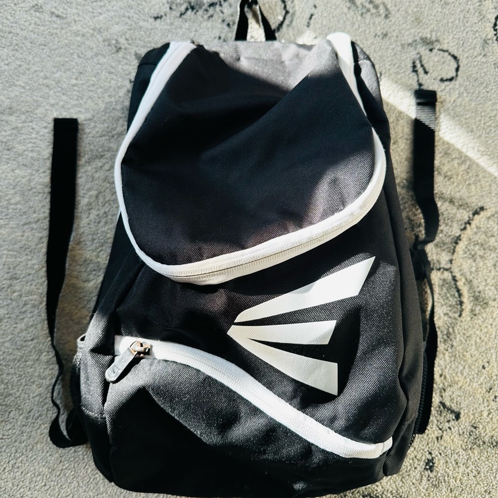 Easton Youth Game Ready Baseball Bag Black and White